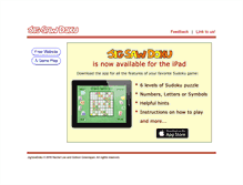 Tablet Screenshot of jigsawdoku.com